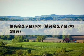 搞笑综艺节目2020（搞笑综艺节目2022推荐）