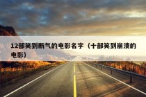 12部笑到断气的电影名字（十部笑到崩溃的电影）