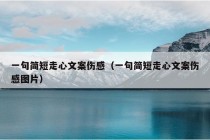 一句简短走心文案伤感（一句简短走心文案伤感图片）