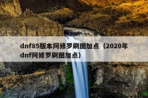 dnf85版本阿修罗刷图加点（2020年dnf阿修罗刷图加点）