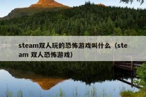 steam双人玩的恐怖游戏叫什么（steam 双人恐怖游戏）