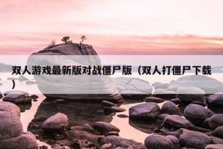 双人游戏最新版对战僵尸版（双人打僵尸下载）