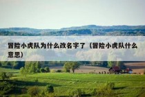 冒险小虎队为什么改名字了（冒险小虎队什么意思）