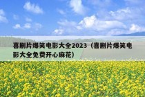 喜剧片爆笑电影大全2023（喜剧片爆笑电影大全免费开心麻花）