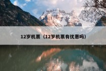 12岁机票（12岁机票有优惠吗）