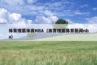 体育搜狐体育NBA（体育搜狐体育新闻nba）