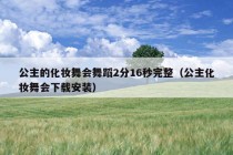 公主的化妆舞会舞蹈2分16秒完整（公主化妆舞会下载安装）