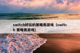 switch好玩的策略类游戏（switch 策略类游戏）