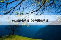 2028游戏手机（今年游戏手机）