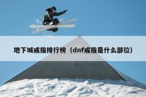 地下城戒指排行榜（dnf戒指是什么部位）