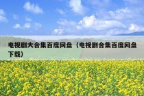 电视剧大合集百度网盘（电视剧合集百度网盘下载）