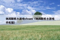 休闲联机小游戏steam（休闲联机小游戏手机版）