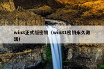 win8正式版密钥（win81密钥永久激活）