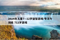 2024年儿童7—12岁益智游戏:专注力训练 712岁游戏