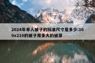 2024年单人被子的标准尺寸是多少:160x210的被子用多大的被罩