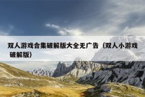 双人游戏合集破解版大全无广告（双人小游戏 破解版）