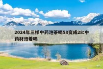 2024年三样中药泡茶喝58变成28:中药材泡着喝