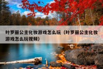 叶罗丽公主化妆游戏怎么玩（叶罗丽公主化妆游戏怎么玩视频）