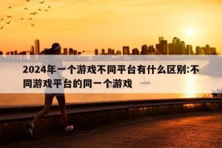 2024年一个游戏不同平台有什么区别:不同游戏平台的同一个游戏