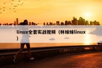 linux全套实战视频（林妹妹linux）