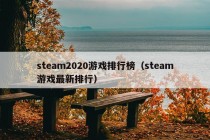 steam2020游戏排行榜（steam游戏最新排行）