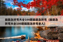 脑筋急转弯大全100题脑筋急转弯（脑筋急转弯大全100题脑筋急转弯老人）