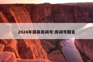 2024年搞笑房间号:房间号取名