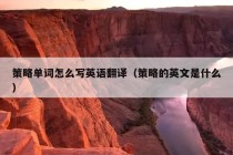 策略单词怎么写英语翻译（策略的英文是什么）