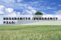 冒险岛兑换点券打不开（冒险岛兑换点券打不开怎么办）