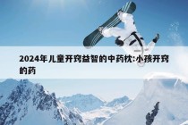 2024年儿童开窍益智的中药枕:小孩开窍的药