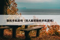 联机手机游戏（双人解密联机手机游戏）