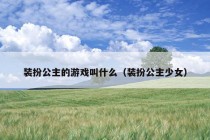 装扮公主的游戏叫什么（装扮公主少女）