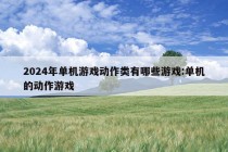 2024年单机游戏动作类有哪些游戏:单机的动作游戏