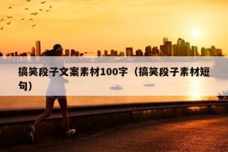 搞笑段子文案素材100字（搞笑段子素材短句）