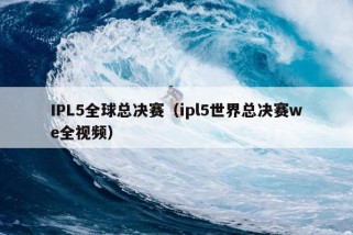 IPL5全球总决赛（ipl5世界总决赛we全视频）