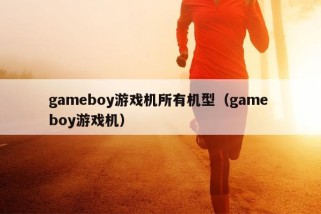 gameboy游戏机所有机型（game boy游戏机）