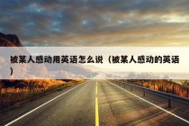 被某人感动用英语怎么说（被某人感动的英语）