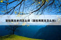 冒险英文单词怎么读（冒险用英文怎么拼）