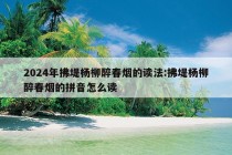 2024年拂堤杨柳醉春烟的读法:拂堤杨柳醉春烟的拼音怎么读