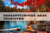 综素体育活动写实记录50字篮球（体育活动写实记录100字篮球）