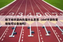 地下城手游内伤是什么意思（dnf手游伤害增加可以叠加吗）