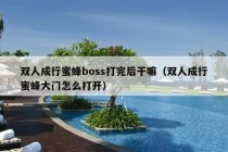 双人成行蜜蜂boss打完后干嘛（双人成行蜜蜂大门怎么打开）