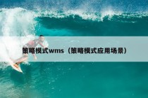 策略模式wms（策略模式应用场景）