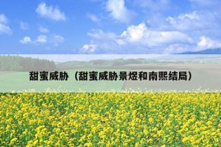 甜蜜威胁（甜蜜威胁景煜和南熙结局）