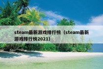 steam最新游戏排行榜（steam最新游戏排行榜2021）