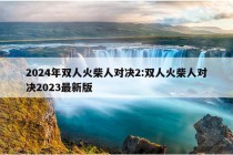 2024年双人火柴人对决2:双人火柴人对决2023最新版