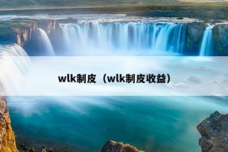 wlk制皮（wlk制皮收益）