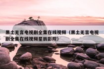 黑土无言电视剧全集在线视频（黑土无言电视剧全集在线视频星辰影院）