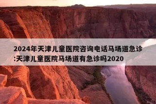 2024年天津儿童医院咨询电话马场道急诊:天津儿童医院马场道有急诊吗2020