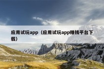 应用试玩app（应用试玩app赚钱平台下载）